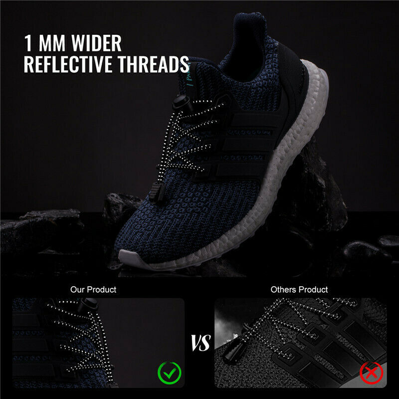 No Tie Shoelaces Elastic Laces Lock Kids Adults Trainers Running Triathlon Brand No-tie Shoelace Multi-color Option