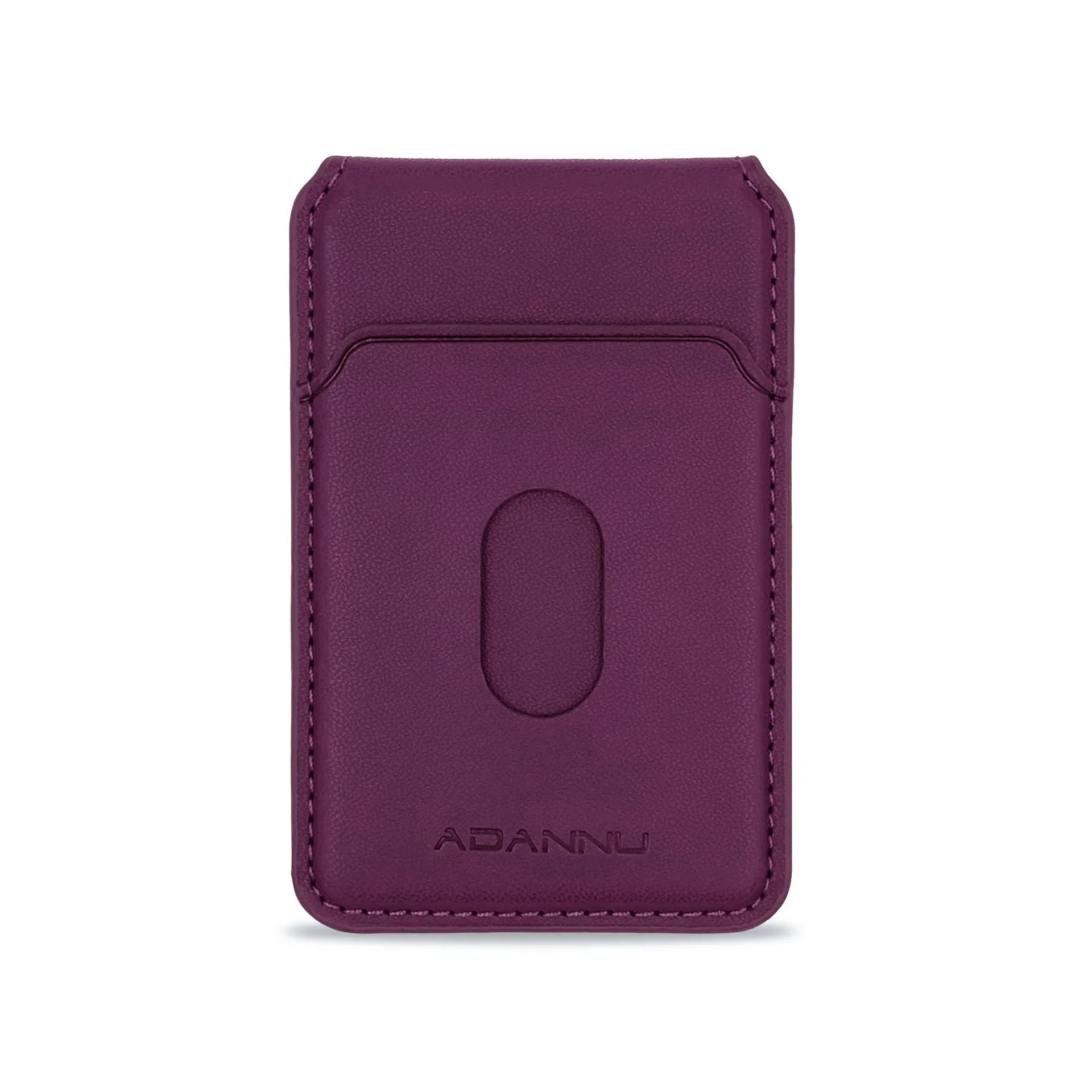Portefeuille en cuir magnétique Magsafe, porte-carte de téléphone portable pour IPhone 16 15 14 13 12 Pro Max Plus, étui à aimant puissant pour carte bancaire de téléphone: Violet