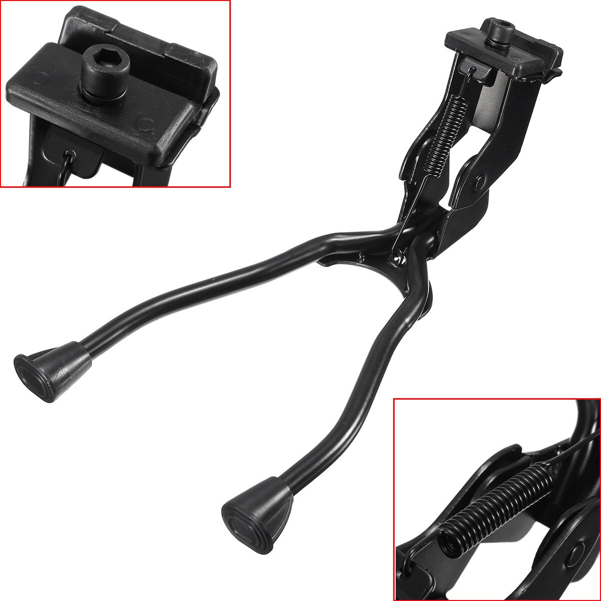 Stable Iron Double Leg Mount Stand Bike Bicycle stands Kick Adjustable Bicycle Bike in Metal Side stand Fit For Mountain Bike