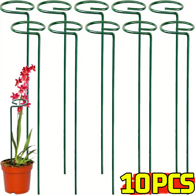 Metalowe podpórki robić roślin 35/45/55 cm, pręty robić podtrzymywania kwiatów ogrodowych, pręty zapobiegające upadaniu łodyg roślin doniczkowych, wielokrotnego użytku narzędzie domowe
