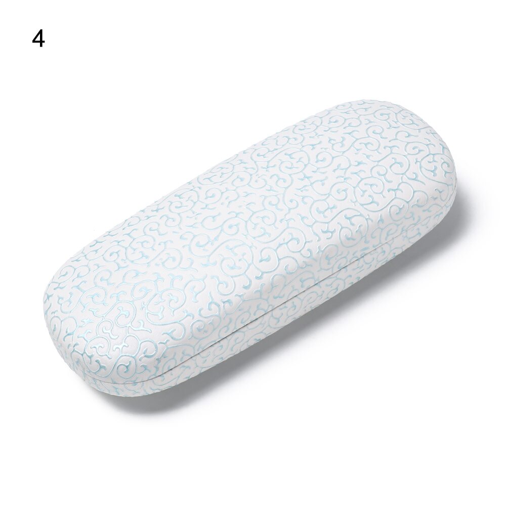 Unisex Lederen Brillenkoker Harde Frame Brillen Protector Draagbare Leesbril Zonnebril Box Storage Case Eyewear: 4