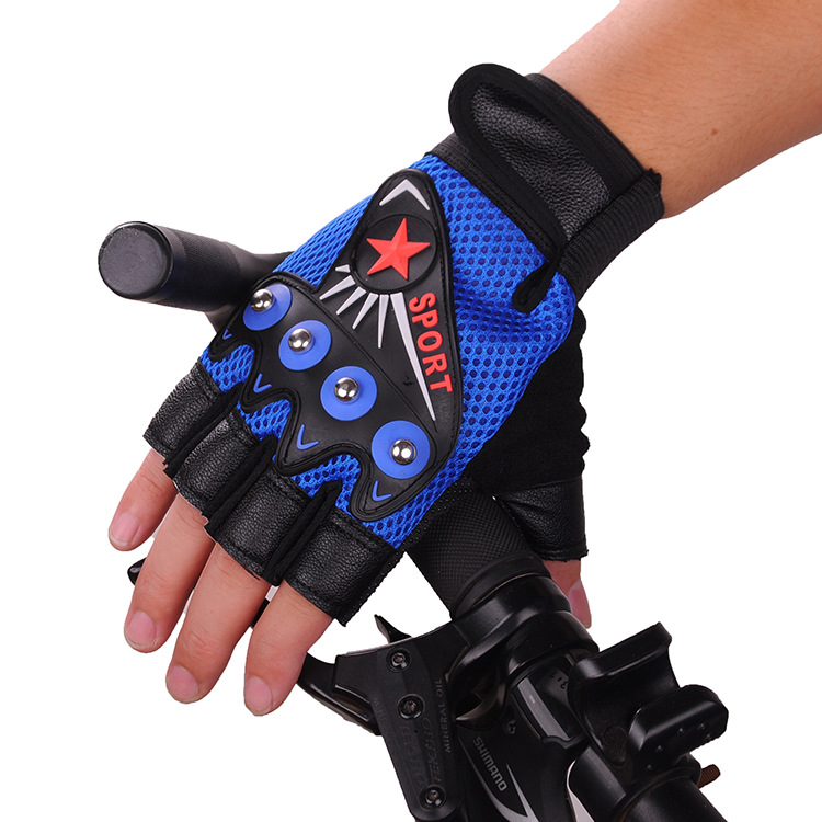 Neue Radfahren Handschuhe Halb Finger Guantes Luvas Motorrad Fahrrad Atmungsaktive Anti-slip MTB Bike Fitness Sport Training Handschuh: Brown