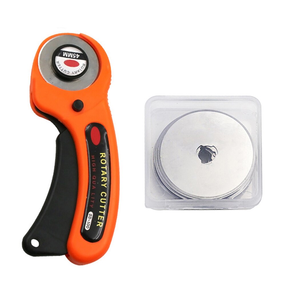 45mm Leather Craft Rotary Cutter Leather Cutting Tool Fabric Cutter Circular Blade DIY Patchwork Sewing Quilting Cutting Tool 8