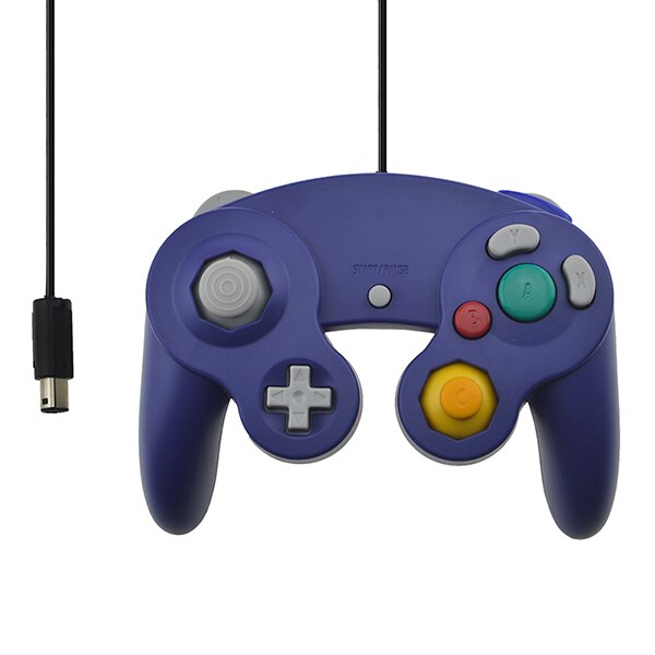 1pcs GC controller Voor GameCube Console voor Wii Console Voor Nitendo Bedrade Controller met Wii GC Poort: blue