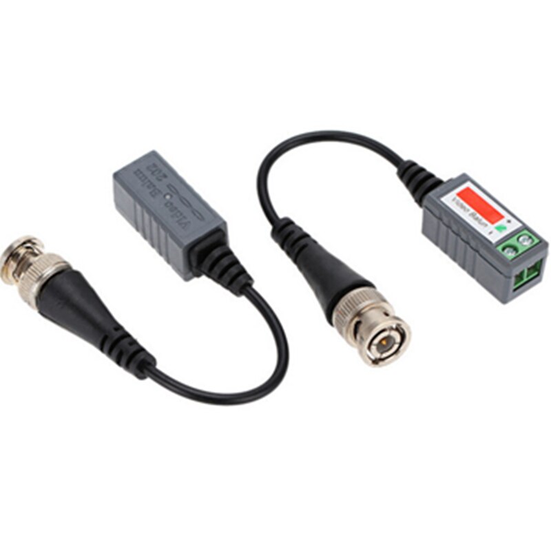 10Pairs ABS Plastic CCTV Video Balun UTP Balun BNC Cable CAT5 Cable CCTV Accessories Passive Transceivers 2000ft Distance