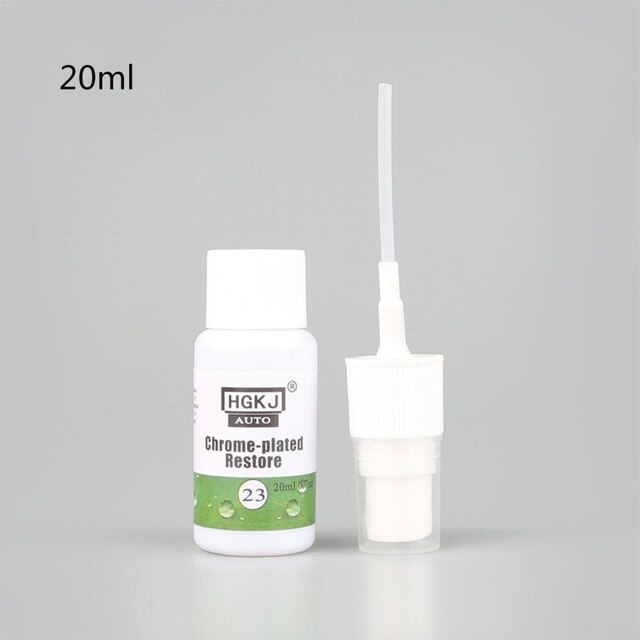 Chrome Part Scratch Repair Deoxidation Car Interior Refurbishment Agent Rust Removal Paint Care Plastic Maintenance Accessories: 20ml
