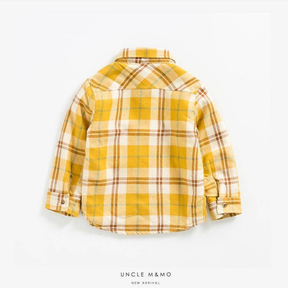 Baby Mädchen Junge Kariertes Hemd Jacke Baumwolle Warme Art Hemd Dicken verlieren Outfit hinzufüGen mehr wolle hemd Winter Baby kleidung 1-6Y