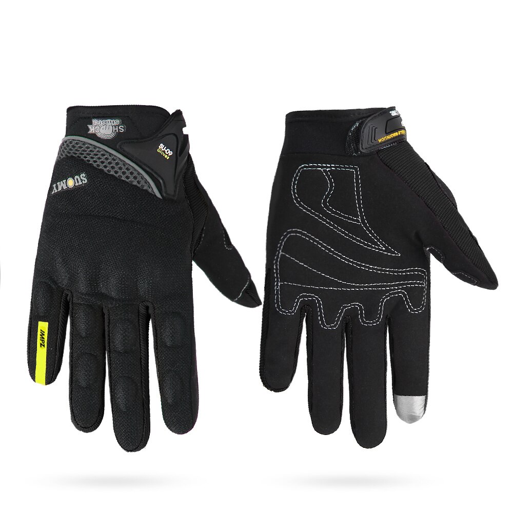Waterdichte handschoenen voor wielrennen, heren, dames, winddichte winter fiets handschoenen, touchscreen vingers, motor fiets handschoenen: Su -09 zwart / Xl