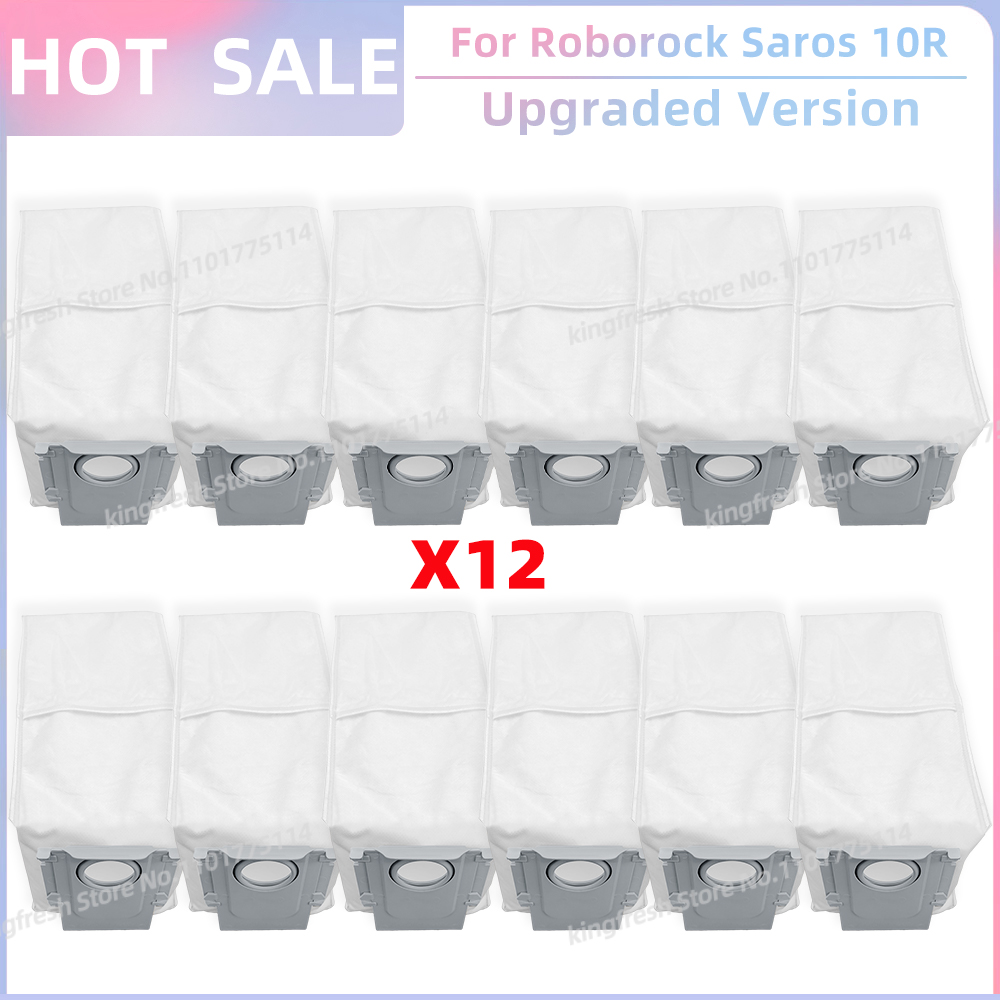 Fit For ( Roborock Saros 10R / Roborock S9 MaxV Slim / G20S Ultra) Vacuum Parts Main Roller Side Brush Filter Mop Cloth Dust Bag: Chocolate