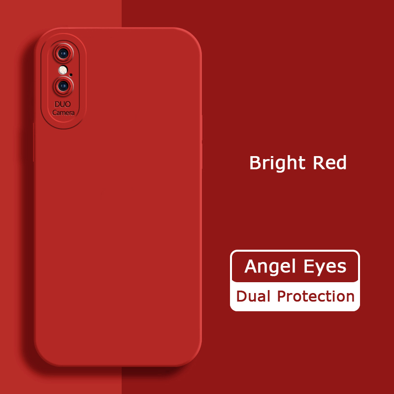 Angel eyes flydende silikone cover til iphone x xr xs max blødt, kameravenligt, stødsikkert telefoncover, iphone xr xs max taske: Lærred / Lavendel
