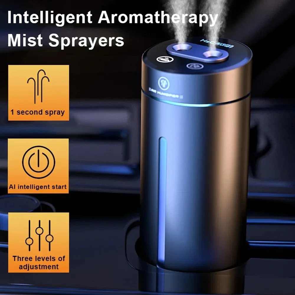 Ambientador para coche, difusor de Aroma, humidificador de aromaterapia, Oasis aromático eléctrico de aleación de aluminio, máquina de pulverización automática de aroma