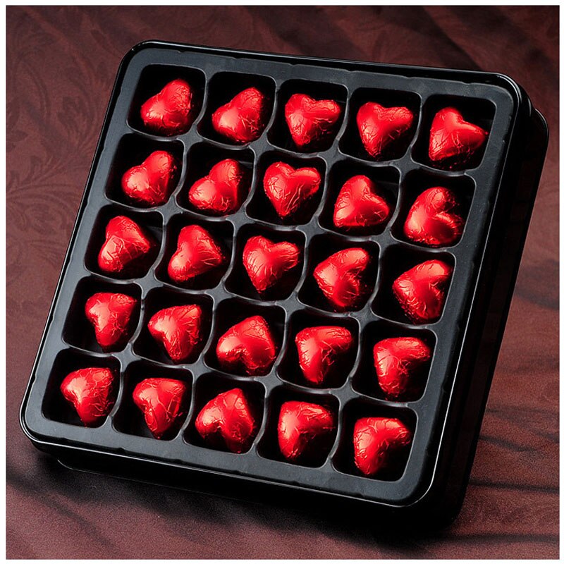 100 Stck Süssigkeit Farbe Lebensmittel Aluminium Folie Kasten NäHenne Paket Papier Handgemachte Papiere DIY Schokolade Süssigkeit Tee Verpackung Dekor