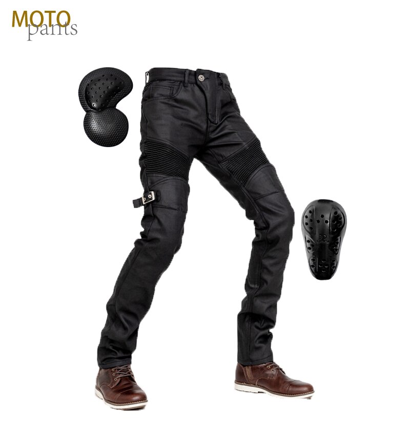 Pantalones estilo motero a prueba de viento para mujer, jeans de ciclismo, pantalones vaqueros protectores de motocicleta, todoterreno