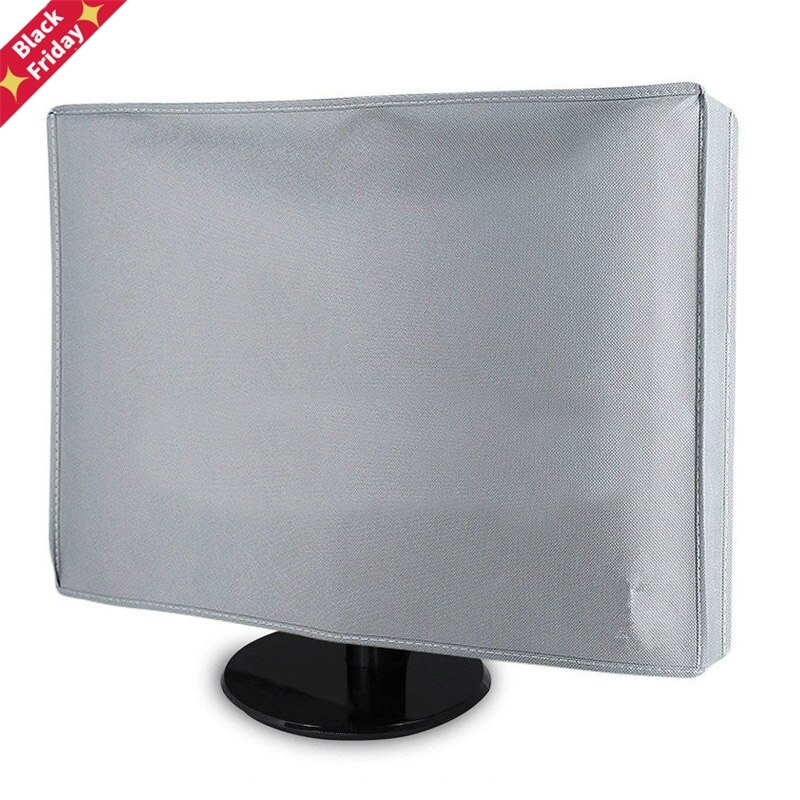 Funda protectora para Monitor de ordenador de escritorio, cubierta antipolvo de tela no tejida, para pantalla LCD, color gris, GL001, 21, 24, 28 y 34 pulgadas