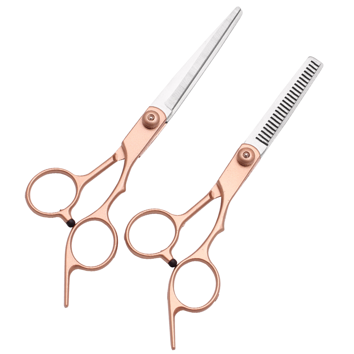 Tijeras para el cabello de 6,0 ", tijeras de peluquería, tijeras de corte fino, adelgazamiento de acero inoxidable, salón de peluquero y hogar, C1000: Rojo