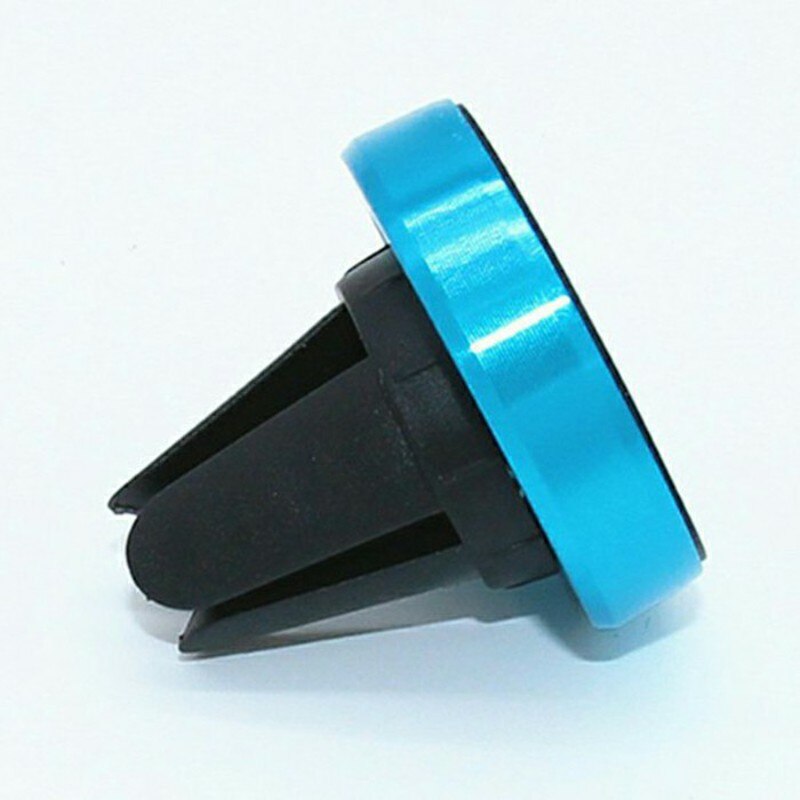 Luftventil holder mobiltelefon holder navigation magnetisk bilholder 360 metal mini magnet beslag smartphone stativ magnet holder: Blå
