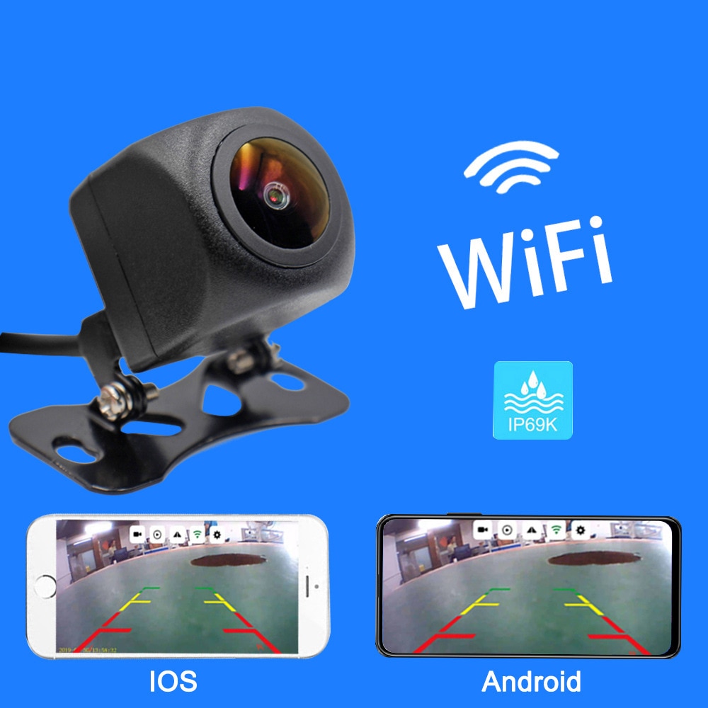 WIFI HD Car Reverse Camera Wireless Car Rear View Camera for IOS Iphone and Android Phone With Video Recording Function