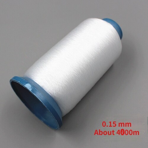 0.1mm~0.25mm Transparent fish thread sewing DIY Nylon String Beading Cord Thread For Jewelry Invisible crystal thread: 0.15mm White