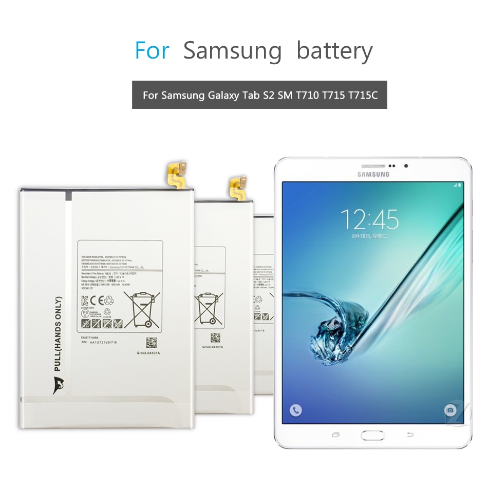 Tablet Li-Polymeer Batterij Voor Samsung Galaxy Tab S2 8.0 Sm T710 T715 T715C SM-7710 SM-T715 Batterij 4000 Mah EB-BT710ABE