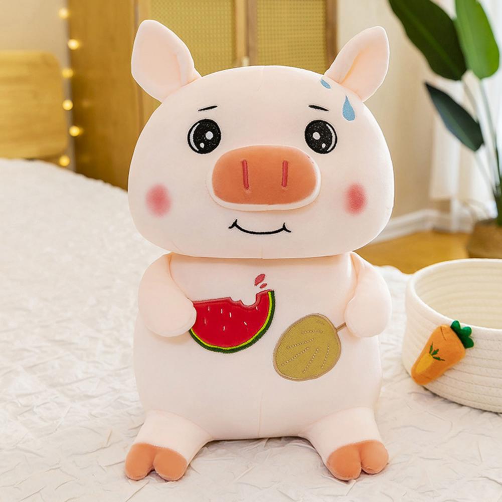 Plush Pig Toy Vivid Expression Stylish Sofa Ornament Cartoon Doll Plush Pillow Ornament