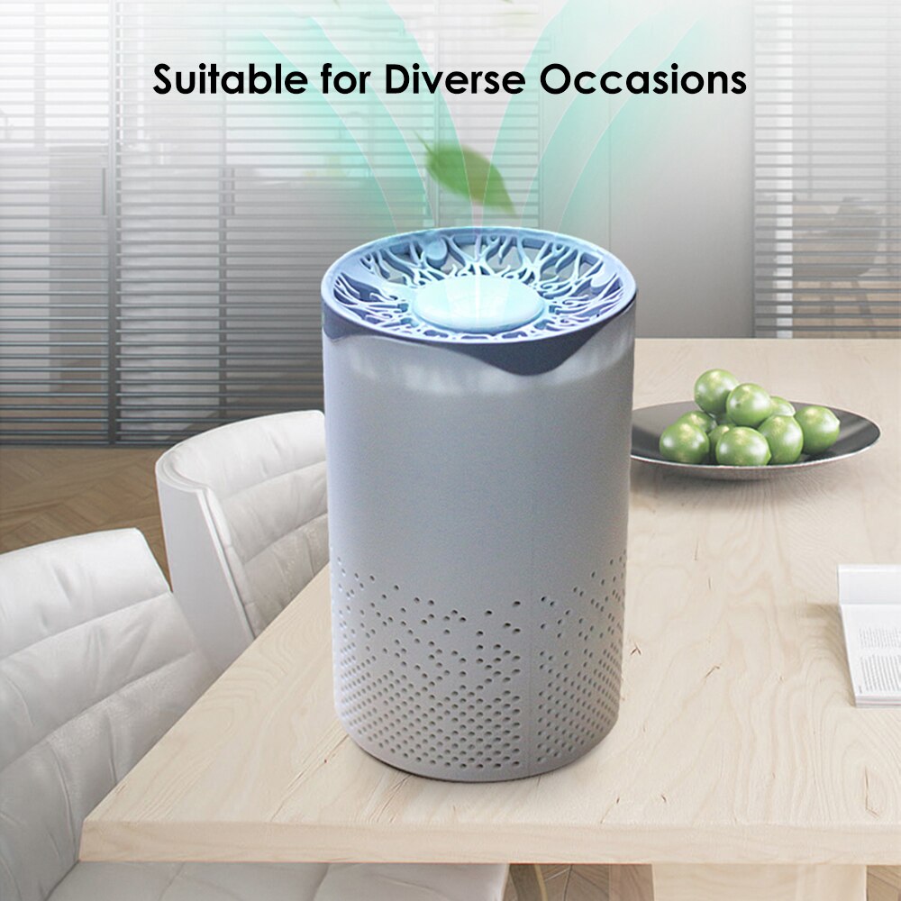 265NM UV Sterilizing Light DC5V 5W Air Purifier Cleaner UV lamp with Activated Carbon USB C-harging Portable for Home Livng Room