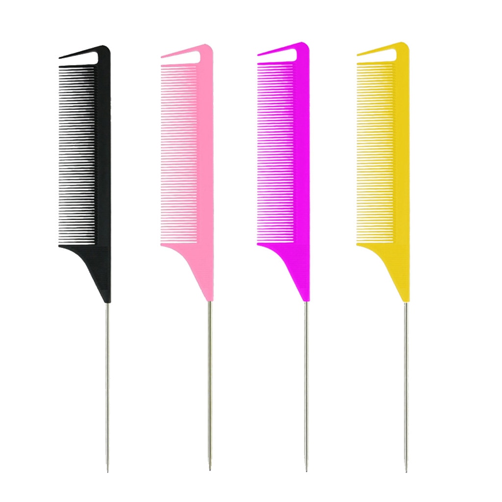 1pcs Anti-static Fine-tooth Comb Rat Tail Comb Hairdresser Tool Separate Parting For Hair Highlighting Foiling Hair Comb