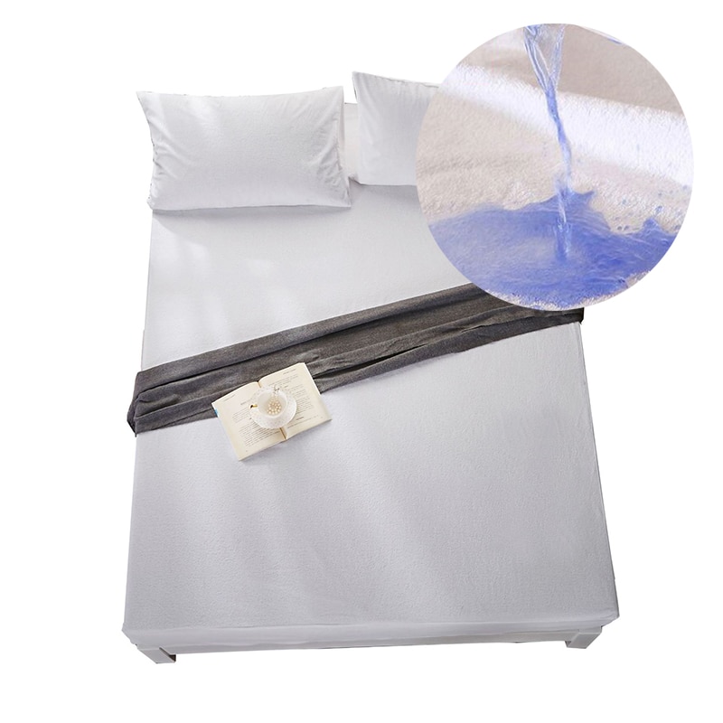 Waterdichte Bed Cover Glad Matras Protector Cover Voor Bedplassen Ademend Anti-Mijt Matras Cover Voor Matras