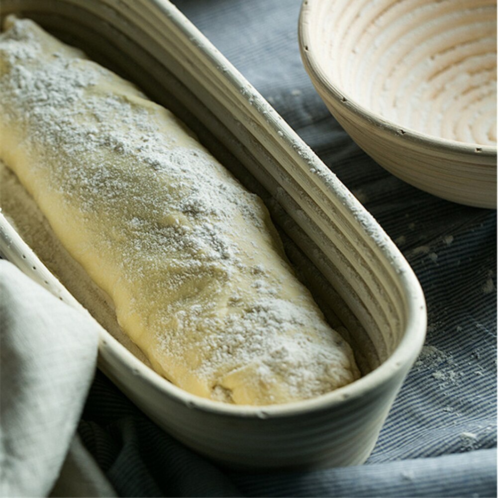 Rattan Bread Proofing Basket Natural Oval Rattan Wicker Dough Fermentation Sourdough Banneton Bread Basket