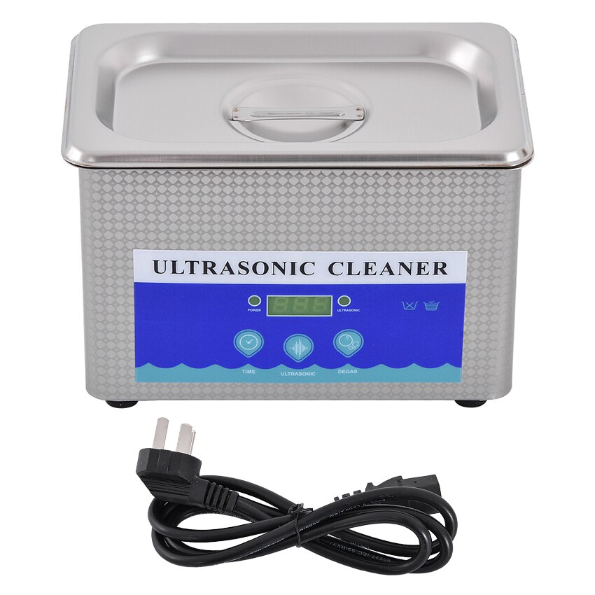0.8L Stainless Steel Digital Ultrasonic Cleaner Machine Jewelry Eye Glasses Ultra Sonic Cleaning Machine Timing Function DK-008