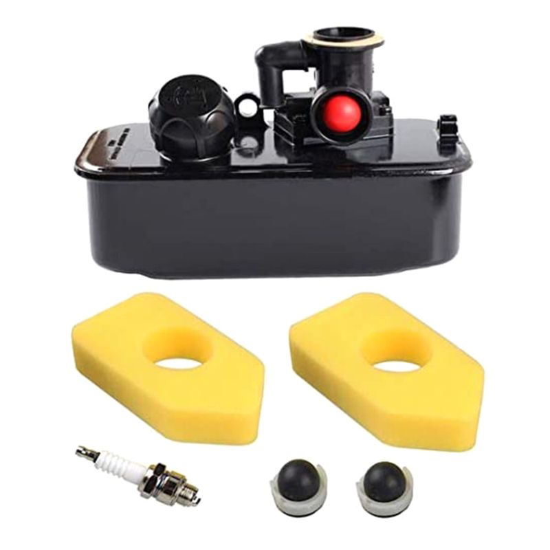 795477 Carburetor with 494406 Fuel Tank 698369 Air Filter 694394 Primer Bulb for Briggs & Stratton 10A902 Engine Replace 699660