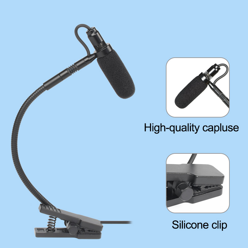 Mini-Saxophon, 3-polig, 4-polig, Mikrofon, XLR, 3,5-mm-Stecker, Musikinstrument, Mikrofon, omnidirektionaler Typ, Saxophon-Mikrofon, Kunststoffbox Ich bin-20