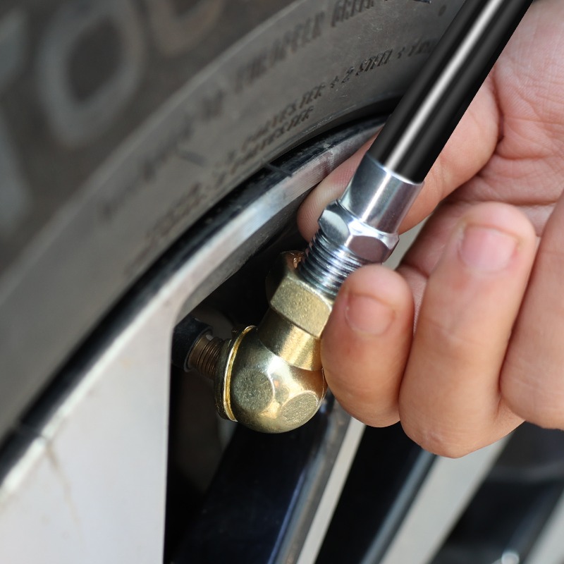 Ball Shape Inflatable Nozzle Connector 1/4 Inch NPT Metal Inflator Fitting American Style Valve Fitting Car Tyre Repair Tools