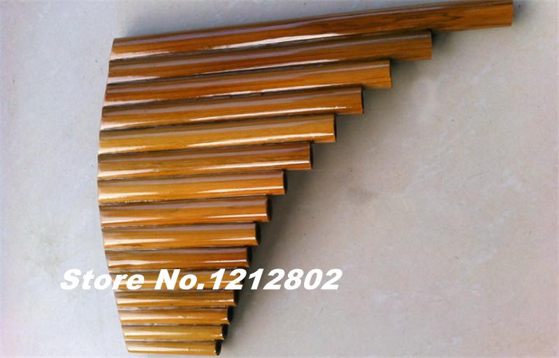 Panflute 15 rør bambus blæseinstrument instrumentpanel g nøgle flauta xiao håndlavet dizi folkemusikinstrumenter