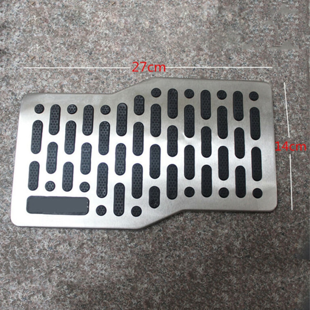 Stainless Car Foot Rest Pedal Pad Floor Carpet Mat Non-slip Plate Universal