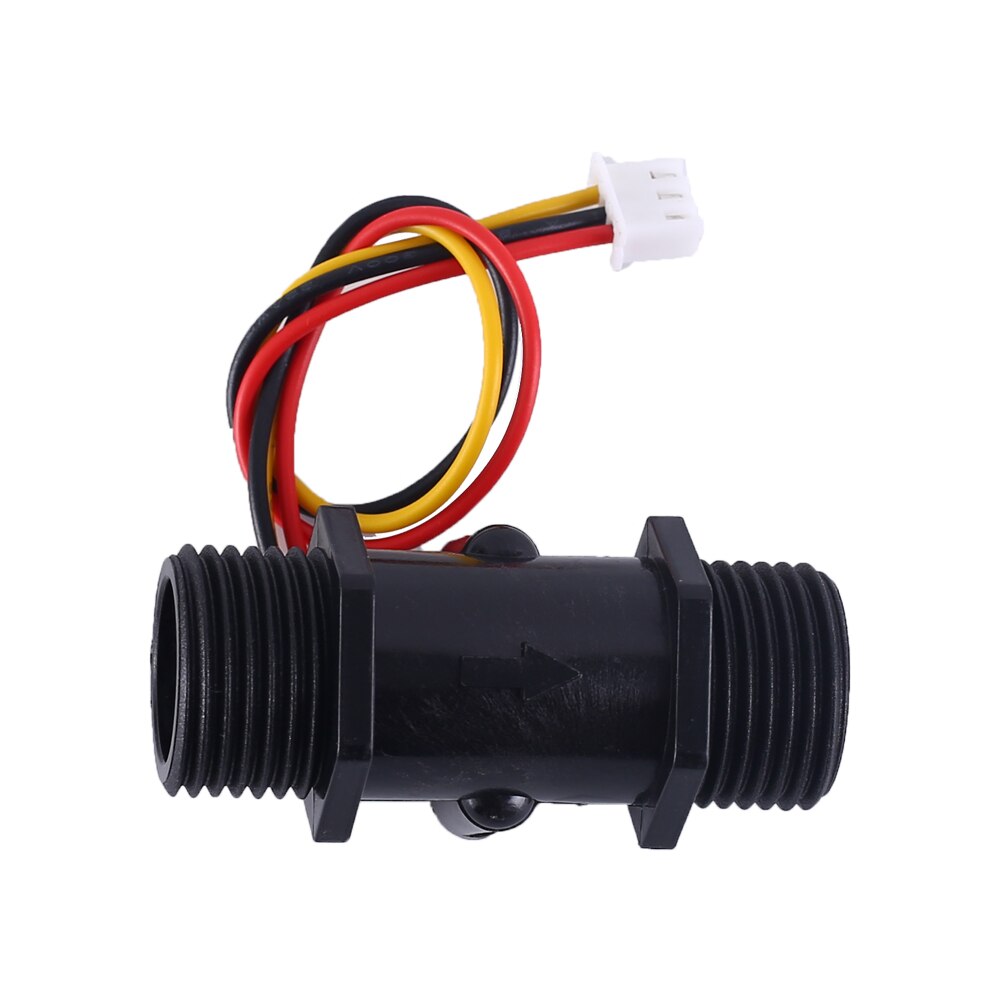 DN15 DC 5V 12V 1/2 zoll G1/2 Schwarz Wasser fließen Halle Sensor Schalter Durchflussmesser halle Sensor Zähler 1,75 MPa 30L/min
