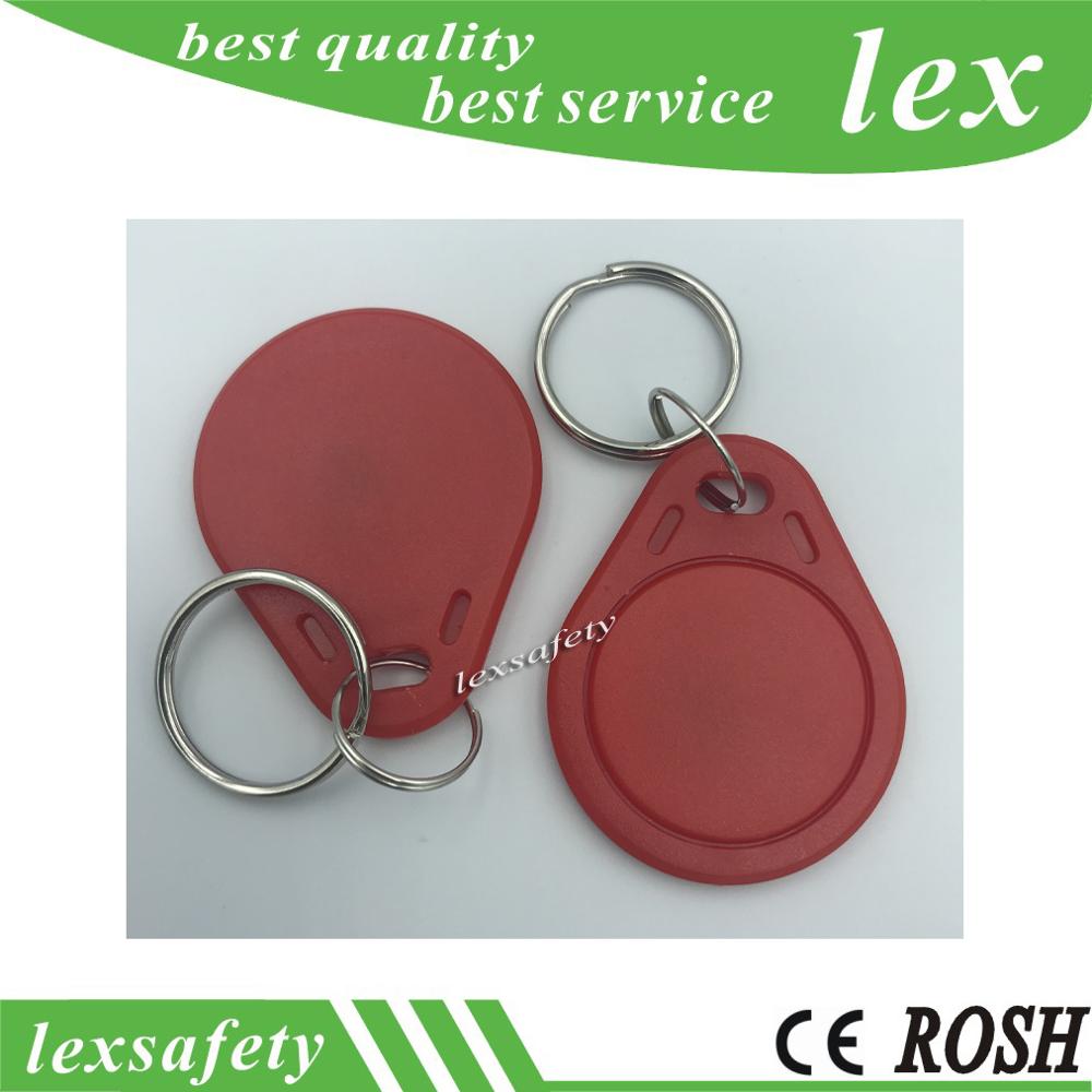 100 pçs/lote hf m1 f08 keyfobs 13.56 mhz iso14443a rfid ic freqüência chaveiro fm1108 cartão passivo botão de controle acesso