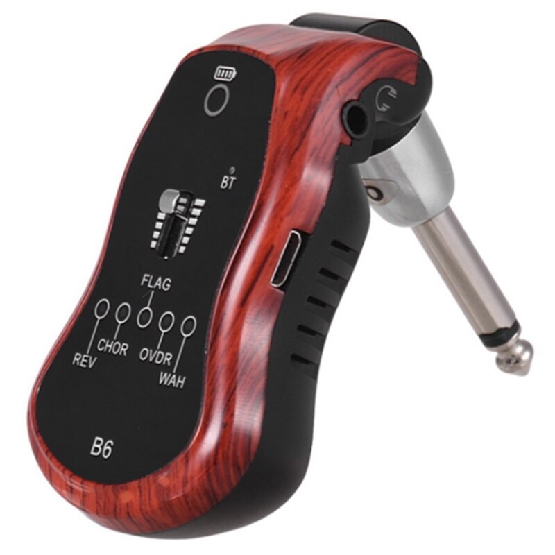 Wireless Guitar System, Rechargeable Digital Guitar Transmitter Receiver with 5 Built-in Effects.