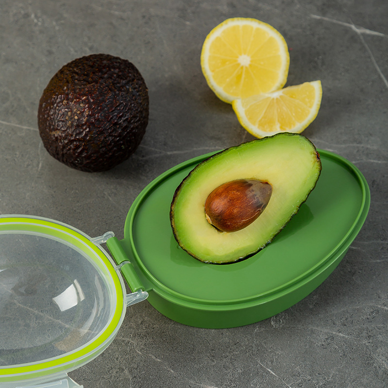 Klik op deksel Avocado-opslagcontainer Keeper Keuken Avocado Saver Voedsel Scherper Opbergdoos Fruit Groentehouder Vers houden
