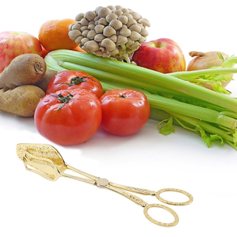 UTHCLO 2 Servierzangen Scherenform - Praktische Greifzangen Für Buffet & Grill