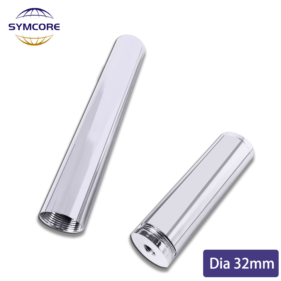 Tubo de ferro de 32mm de diâmetro, tubo reto com dentes internos e acessórios de iluminação para lâmpada de piso e lustre