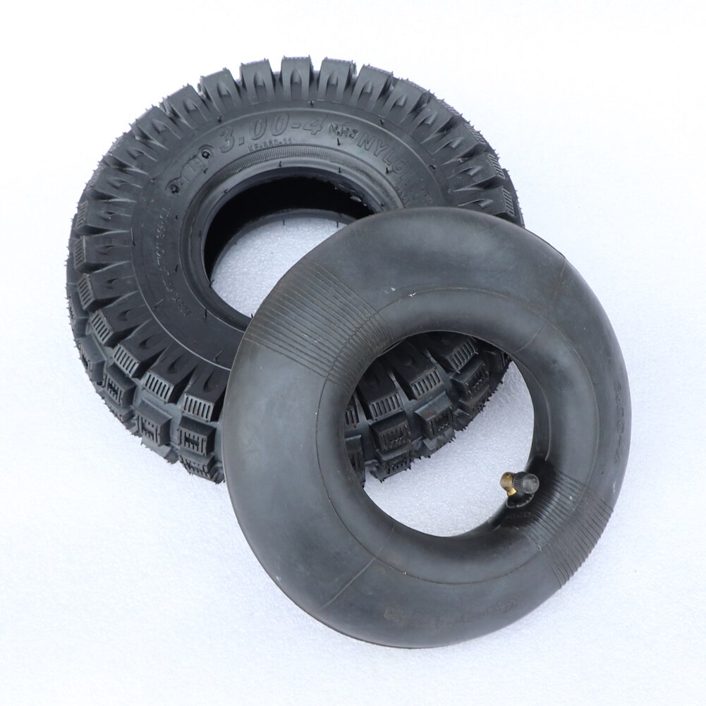 Lot De 2 Chambres à Air Robustes 10x3 (3.00-4) Pour Scooter/trottinette électrique - Valve Coudée