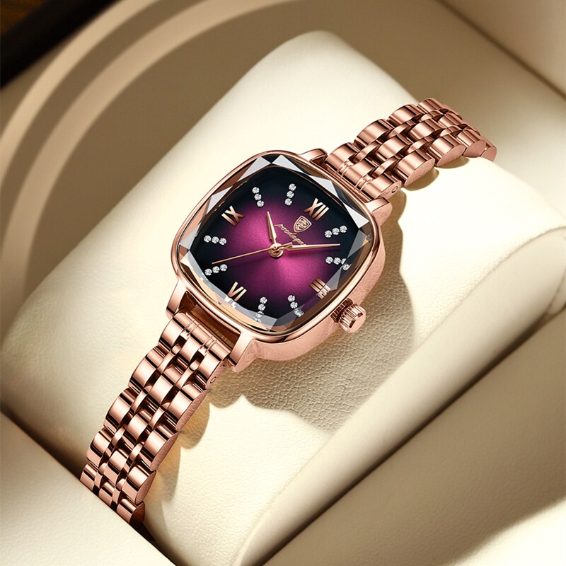 Luxury Crystal Women Bracelet Watches Top Brand Diamond Ladies Quartz Watch Steel Female Wristwatch Montre Femme Relogio