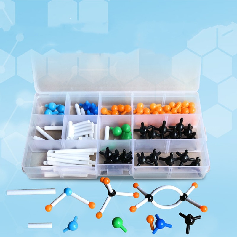 96pcs Molecular Model Set General Organic Chemistry for School Laboratory Teaching Model Diameter 9mm Molecular Models