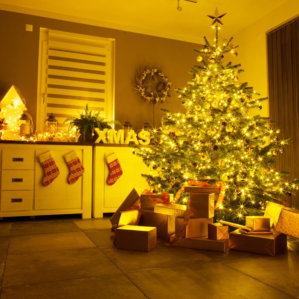 Balkon Hek Solar Outdoor Led String Tuin Decoratie 10M 20M Patio Bruiloft Kerst Decoratieve Guirlande Waterdichte Wandlamp