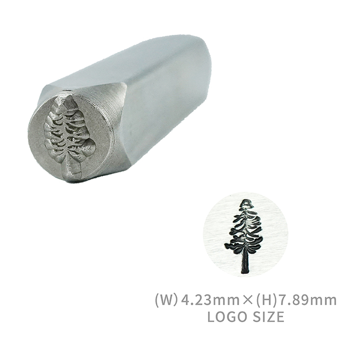 Gör-det-själv-symbol metallstans metallstämpelsats trädläderstämplar, läderlogotyptryckverktyg, smyckesstämpling 1/4 (6mm): Sm018