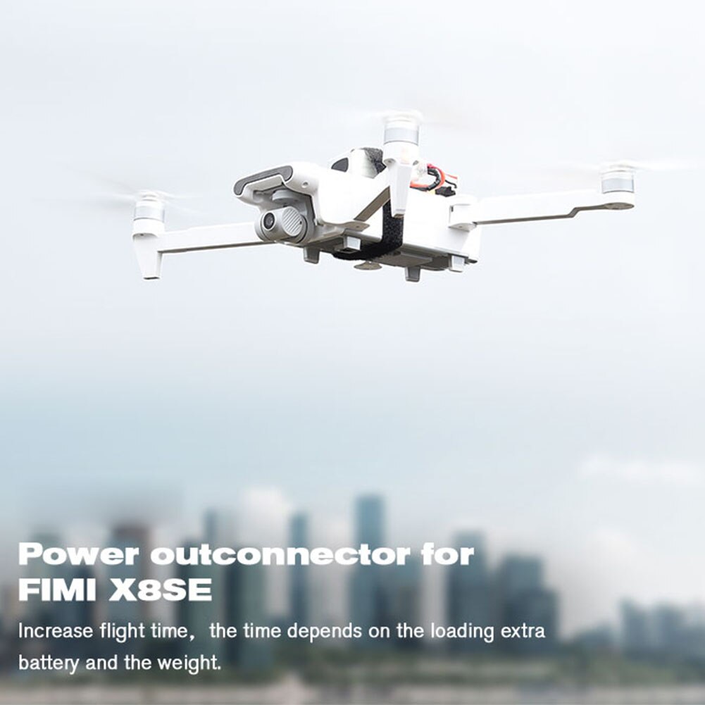 External Battery Extended Adapter Easy Install Soft Drone Accessory Reusable Portable Outdoor For FIMI X8SE