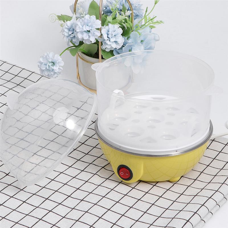 1pc Double Layers Egg Steamer Multi-purpose Mini Egg Steamer Automatic Power off Egg Boiling Machine