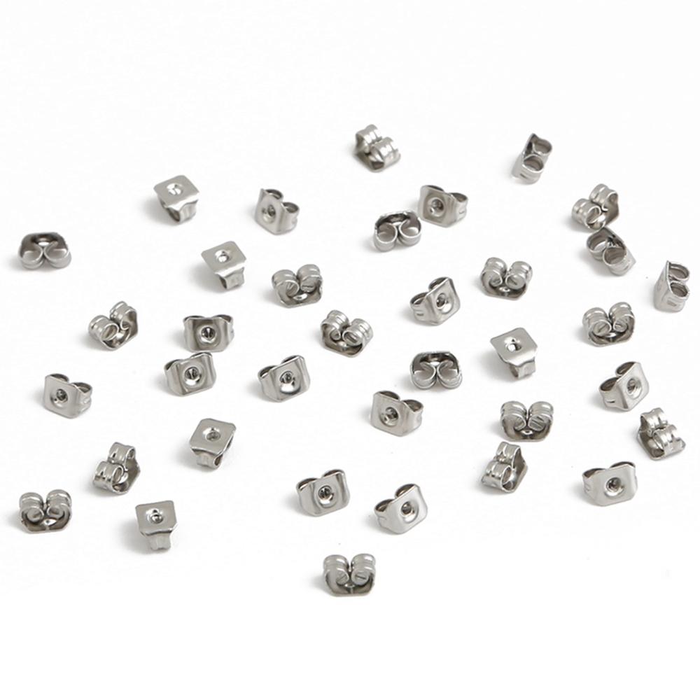 100-200pcs Stainless Steel Blank Post Flat Earring Stud Base Pins Earrings Earplug For DIY Earrings Jewelry Making Accessories: 5x3.5mm 200pcs