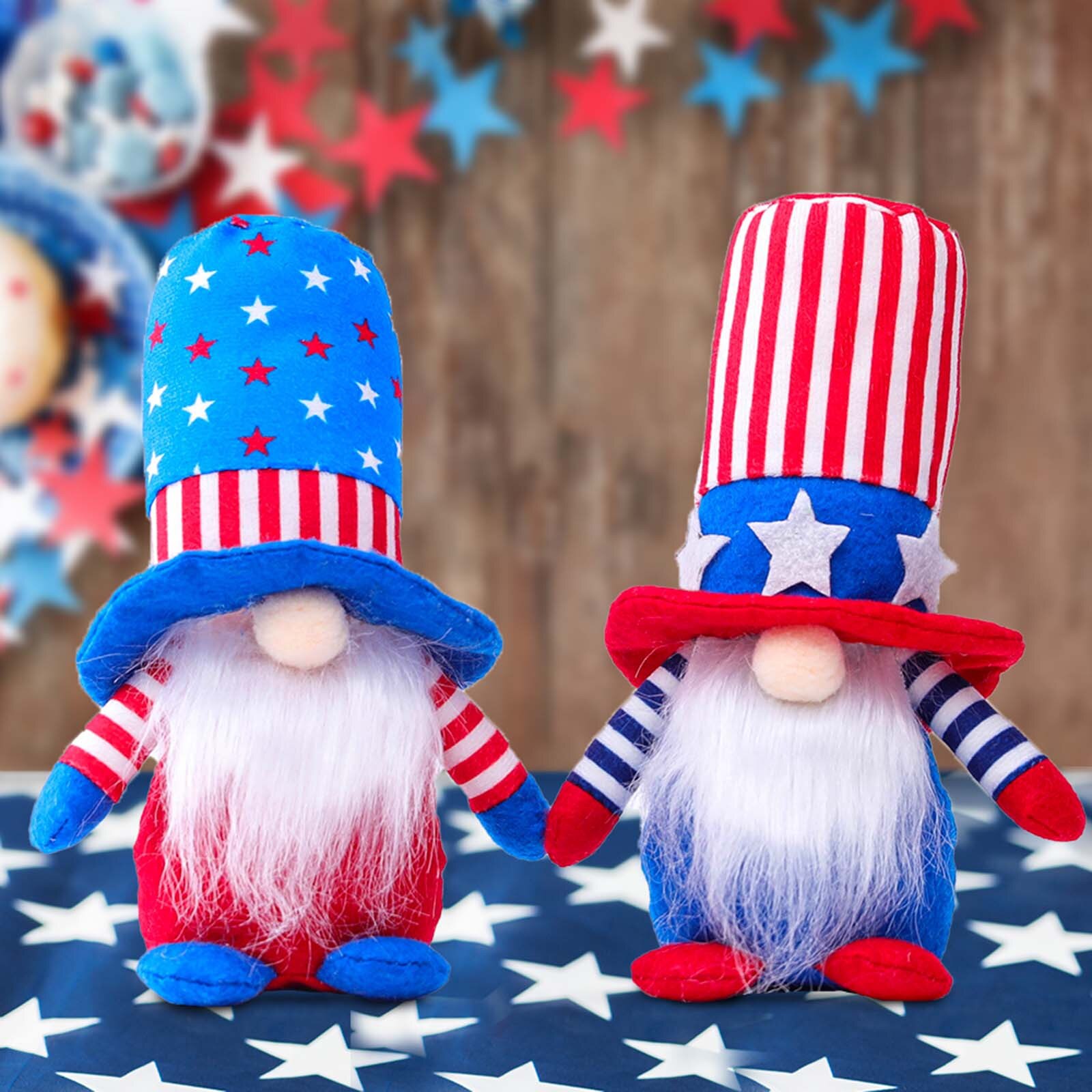 Pop Patriottische Gnome Kinderen Speelgoed Dwerg Pluche Pop Verkiezing Decoratie Huishouden Woonkamer Desktop Decoratie # G30