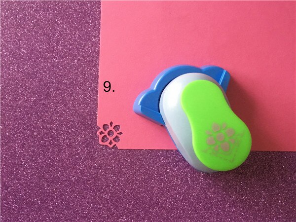 FreeShip 1PC Lever Corner Punch diy border craft punch 9 edge hole punches embossing cortador de scrapbook paper cutter: Red